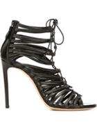 Casadei Strappy Sandals, Women's, Size: 41, Black, Leather