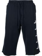 Johnundercover Logo Print Track Shorts - Blue