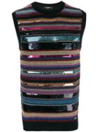 Dsquared2 - Sequin Embellished Lurex Vest - Men - Polyamide/polyester/viscose/wool - Xl, Blue, Polyamide/polyester/viscose/wool