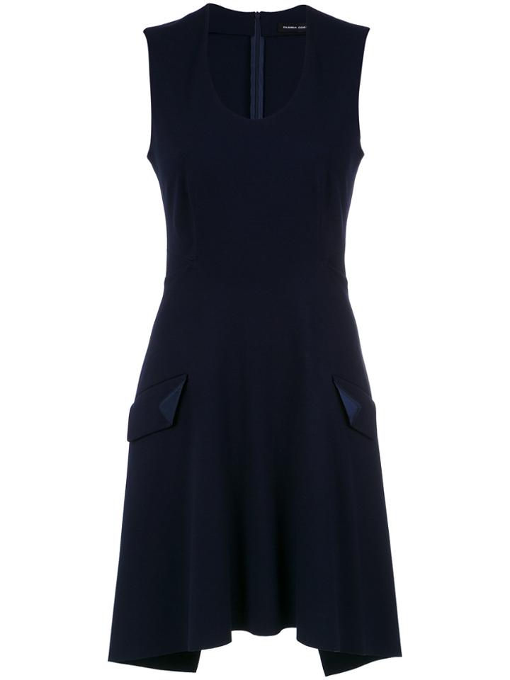 Gloria Coelho Back Tie Dress - Blue