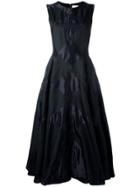 Roksanda Flared Embroidered Dress - Black