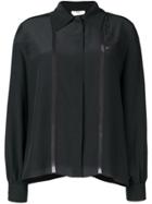 Fendi Long-sleeve Fitted Blouse - Black