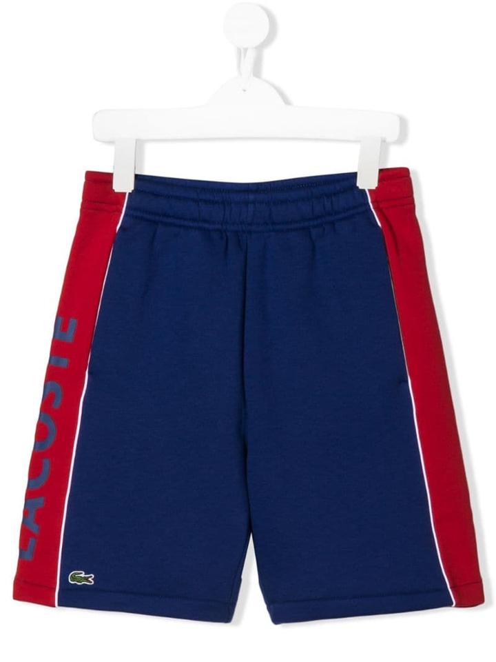 Lacoste Kids Teen Side Logo Shorts - Blue