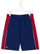 Lacoste Kids Teen Side Logo Shorts - Blue