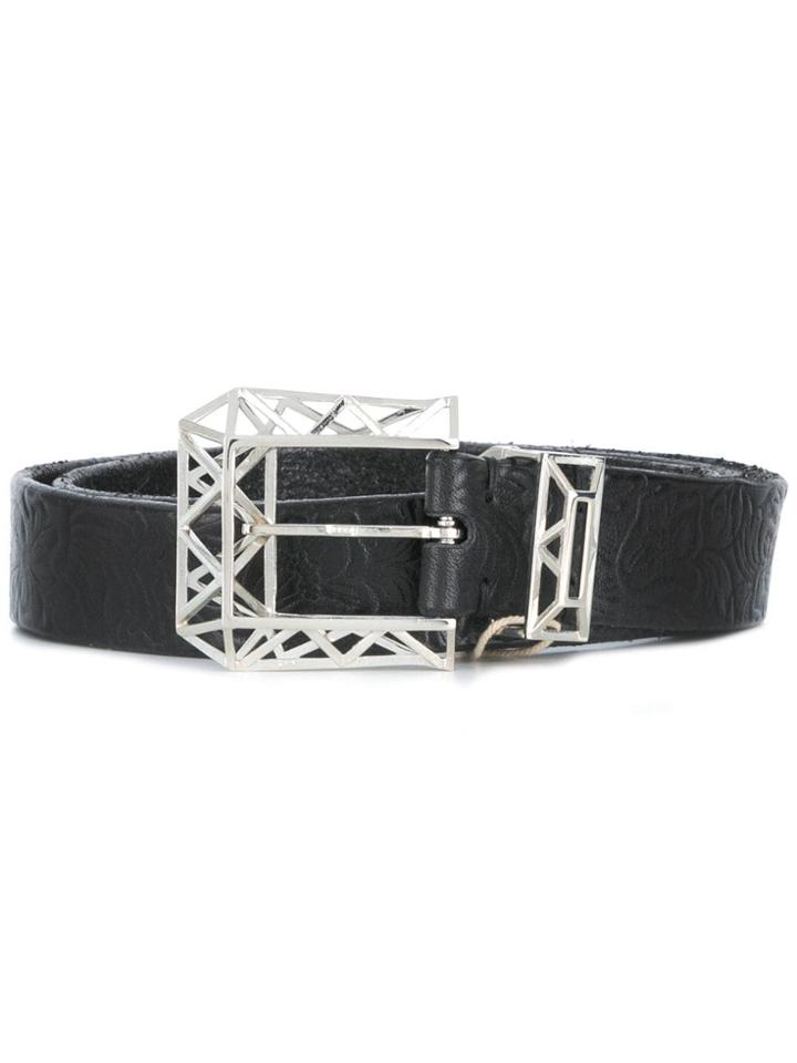 Golden Goose Buckle Belt - Black
