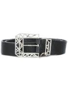 Golden Goose Buckle Belt - Black