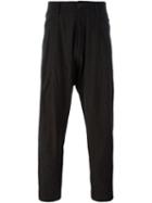 Ziggy Chen Drop-crotch Trousers, Men's, Size: 50, Brown, Cotton/wool