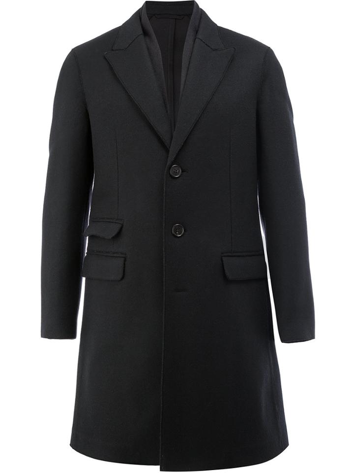 Neil Barrett Classic Fitted Coat - Black