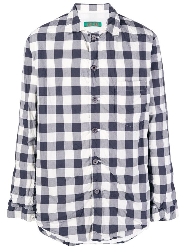 Casey Casey Pyjama Style Checked Shirt - Blue