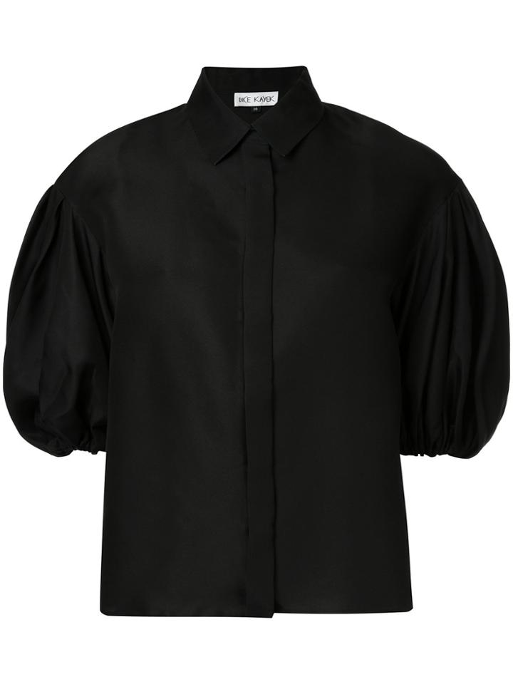 Dice Kayek Puff Sleeve Blouse - Black