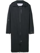Oakley By Samuel Ross Hooded Long Coat - Black