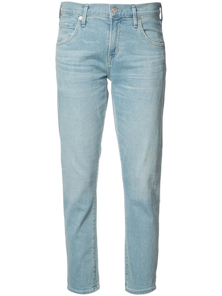 Citizens Of Humanity Skinny Cropped Jeans, Women's, Size: 24, Blue, Cotton/spandex/elastane