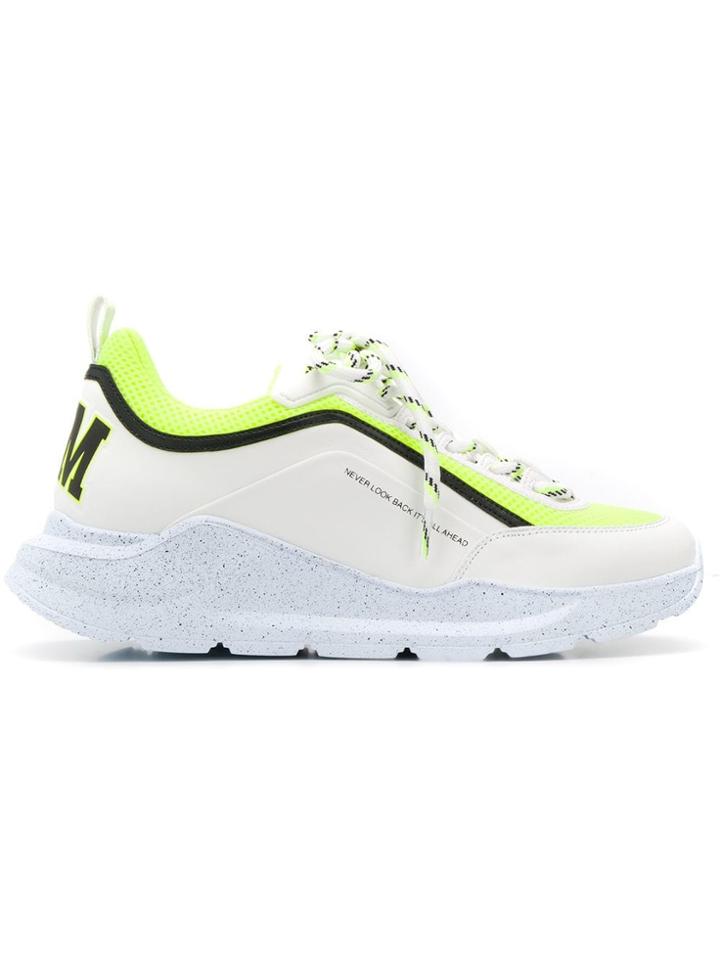 Msgm Trekking Lace-up Sneakers - White