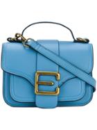 Essentiel Antwerp Logo Buckle Shoulder Bag - Blue