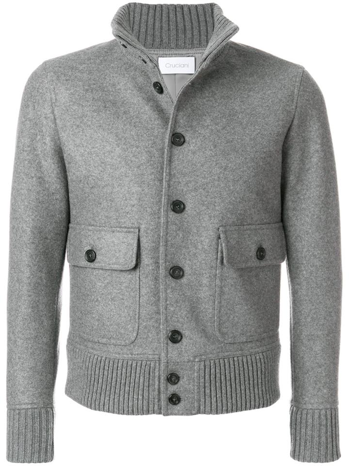 Cruciani Button Up Jacket - Grey