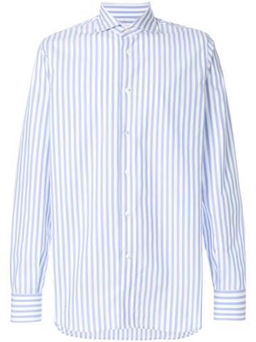 Gabriele Pasini Striped Long-sleeve Shirt - Blue