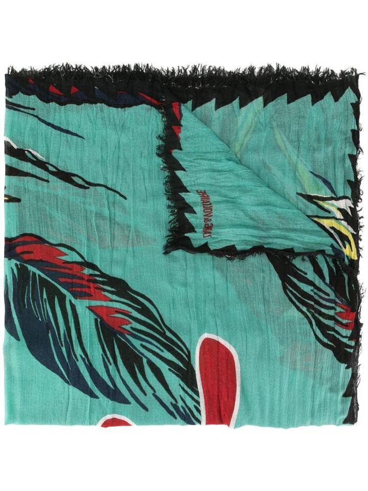 Zadig & Voltaire Delta Paradise Scarf - Green