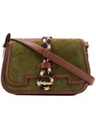Carven Twin Two Way Crossbody Bag - Brown