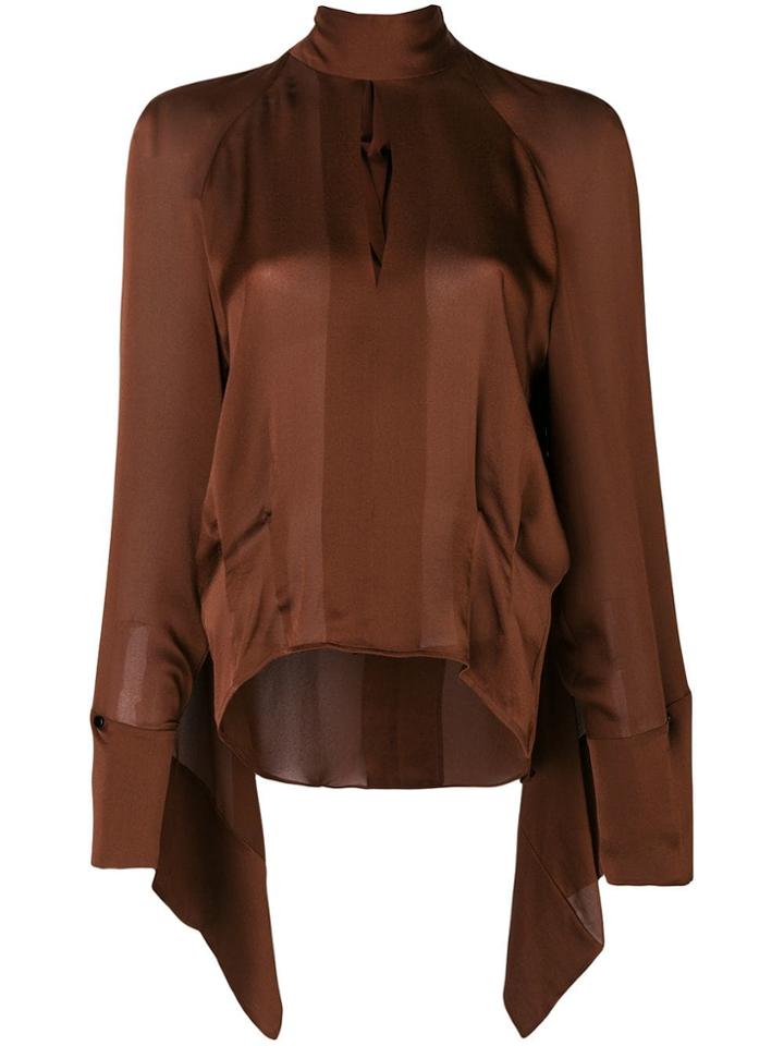 Petar Petrov Halterneck Blouse - Brown