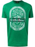 Dsquared2 - 'brotherhood' T-shirt - Men - Cotton - Xxxl, Green, Cotton