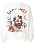 Doublet Clown Print Sweatshirt - White
