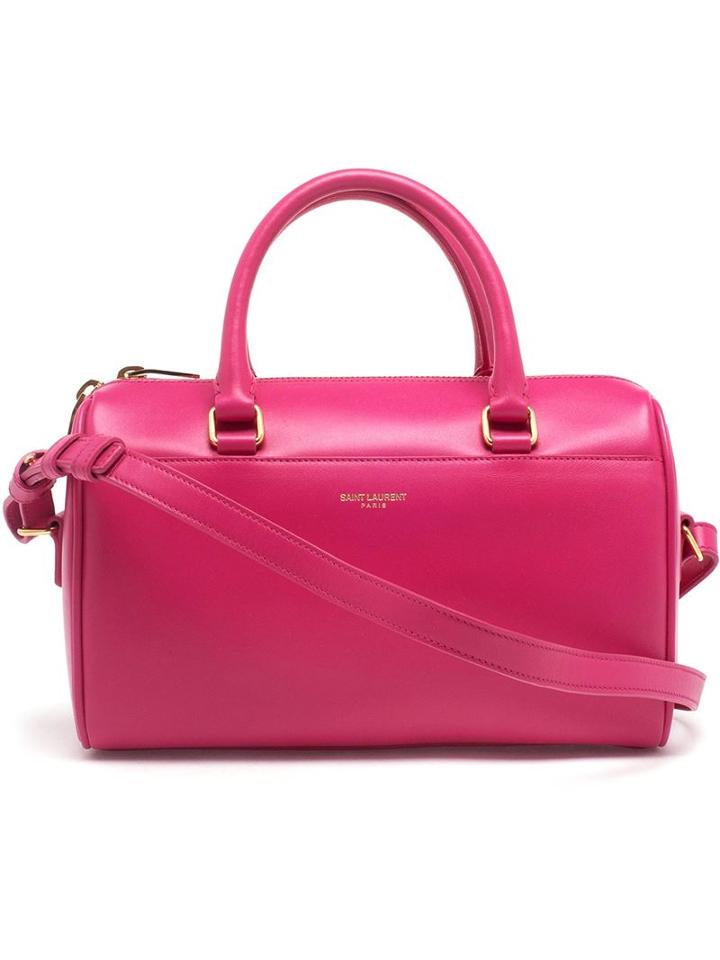 Saint Laurent Mini Leather Duffel Bag
