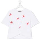Roberto Cavalli Kids Teen Starfish Motif Top - White