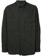 Juun.j Front Pocket Shirt, Men's, Size: 50, Black, Cotton/polyester