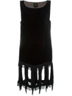 Jean Paul Gaultier Vintage Fringed Velvet Dress - Black