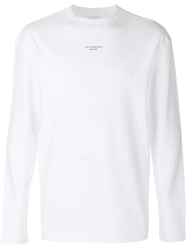Drôle De Monsieur Nfpm Sweatshirt - White