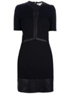 Helmut Lang Two-tone Shift Dress, Women's, Size: 2, Black, Nylon/polyester/spandex/elastane/viscose