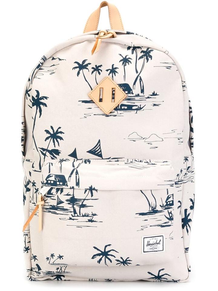 Herschel Supply Co. Tropical Pattern Zip Up Backpack