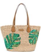 Michael Michael Kors Foliage Motif Tote - Nude & Neutrals