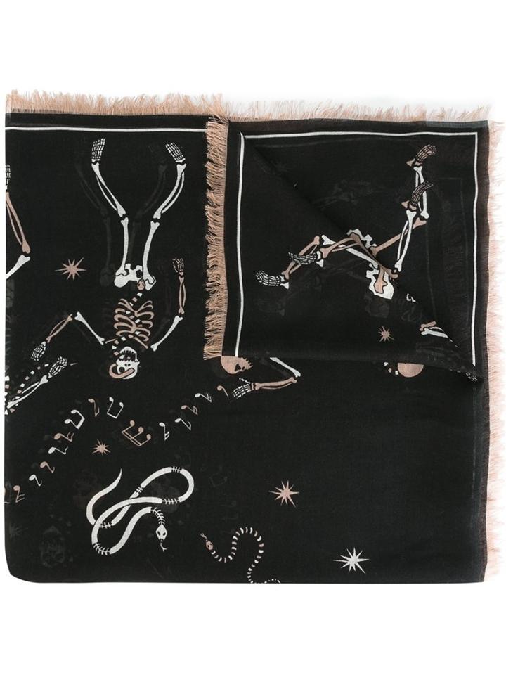 Alexander Mcqueen 'funny Bones' Scarf