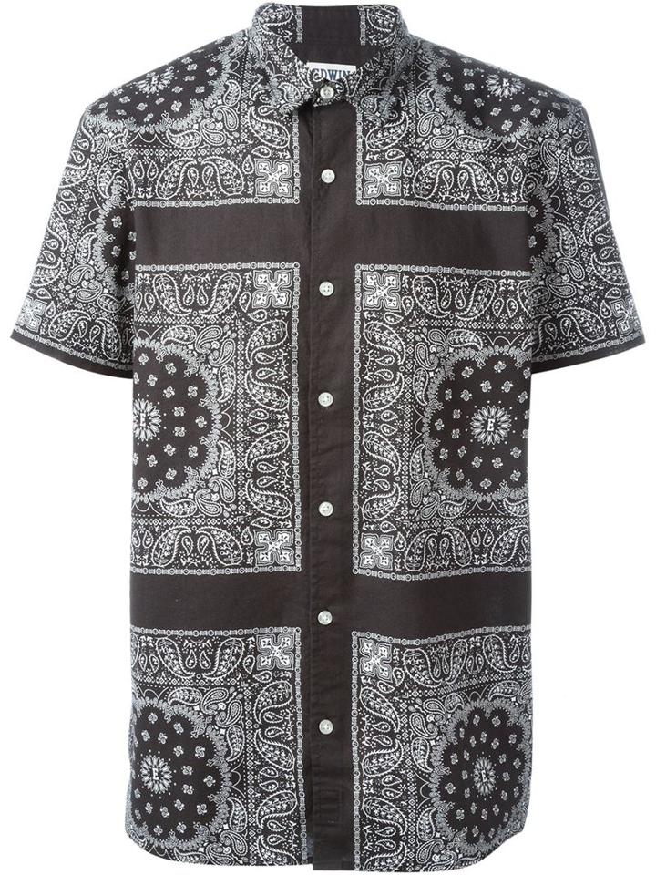 Edwin Bandana Print Shirt
