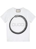Gucci Gucci Ouroboros Print T-shirt - White