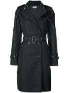 Coach Embellished Collar Trench Coat - Black
