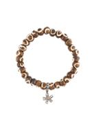 Loree Rodkin Tribal Bead Diamond Charm Bracelet, Women's, Brown