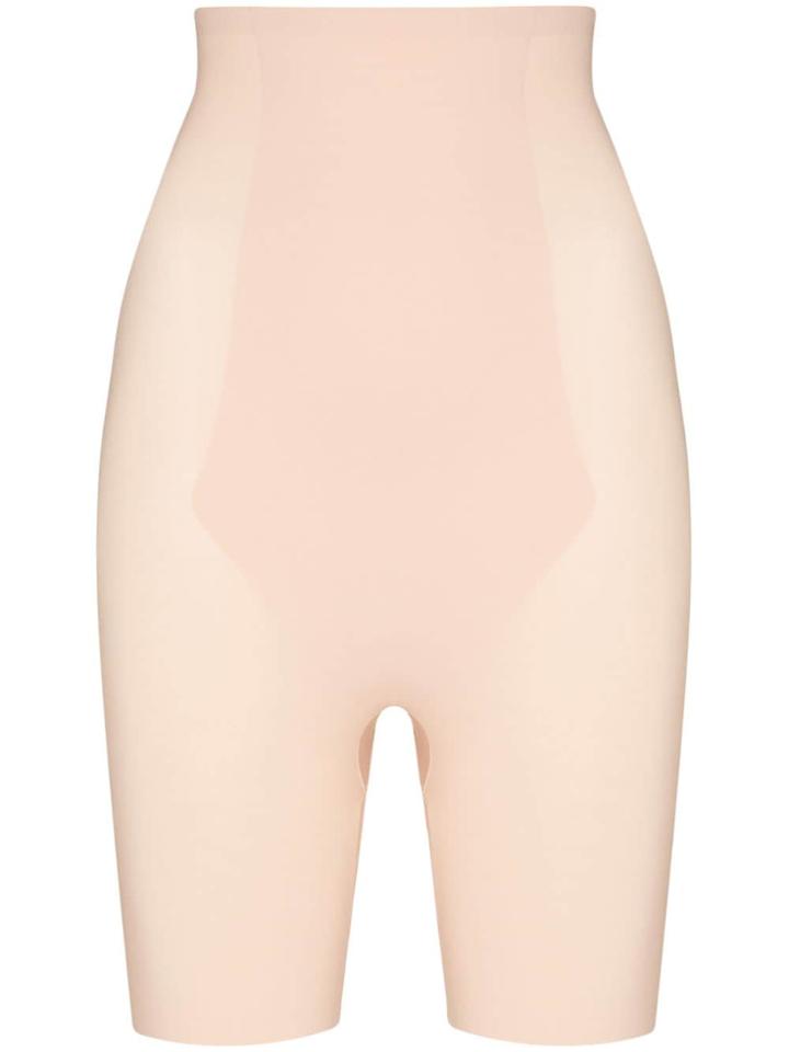 Spanx Thinstincts Mid-thigh Shorts - Neutrals
