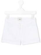 Fendi Kids - Logo Shorts - Kids - Cotton/spandex/elastane - 12 Yrs, White