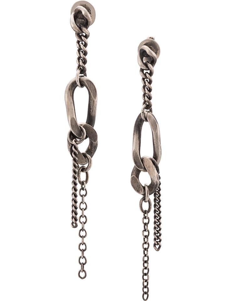 Werkstatt:münchen Chain Charm Earring - Silver