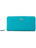 Coach Silver-tone Zipped Wallet