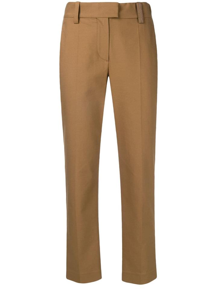 Brunello Cucinelli Cropped Trousers - Brown