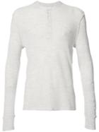 Ovadia & Sons - Henley Jumper - Men - Cotton/cupro/merino - M, White, Cotton/cupro/merino