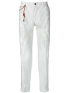 Berwich Striped Trousers - White