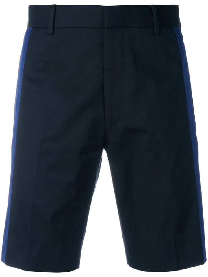 Alexander Mcqueen Lateral Panels Bermuda Shorts - Blue