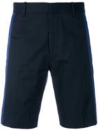 Alexander Mcqueen Lateral Panels Bermuda Shorts - Blue