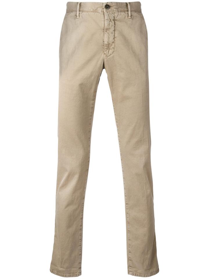 Incotex - Classic Chino Trousers - Men - Cotton/spandex/elastane - 38, Nude/neutrals, Cotton/spandex/elastane