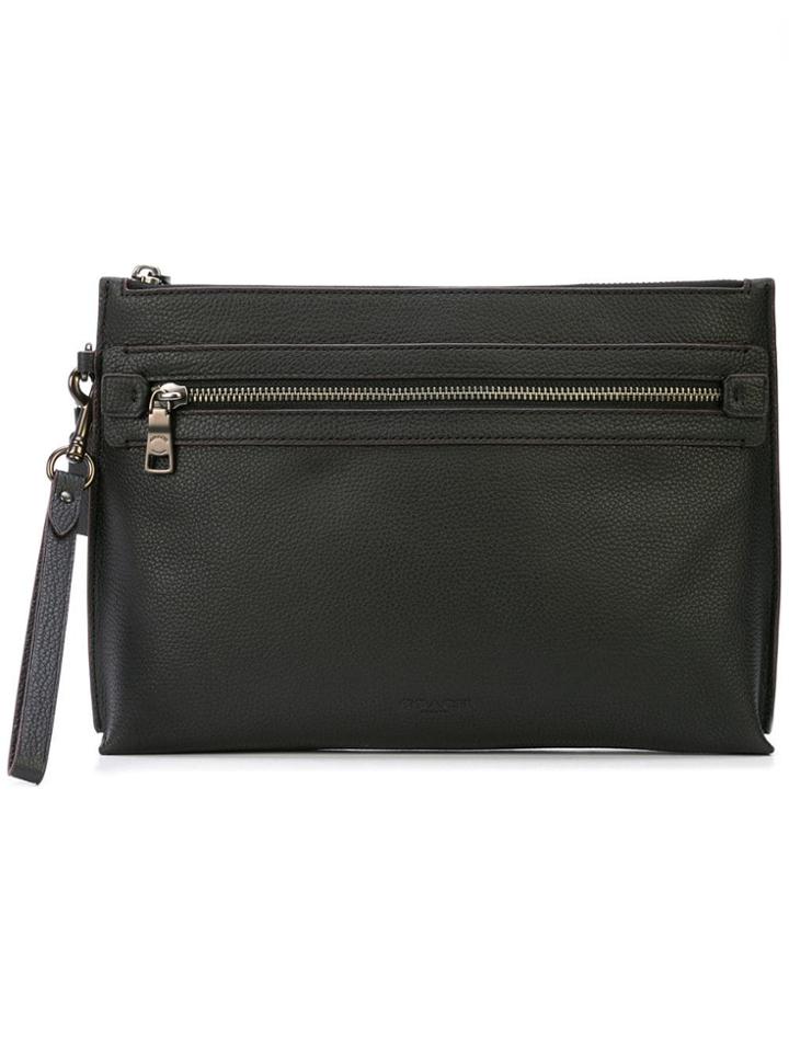 Coach Coach 32175 Blk Leather/fur/exotic Skins->leather - Black