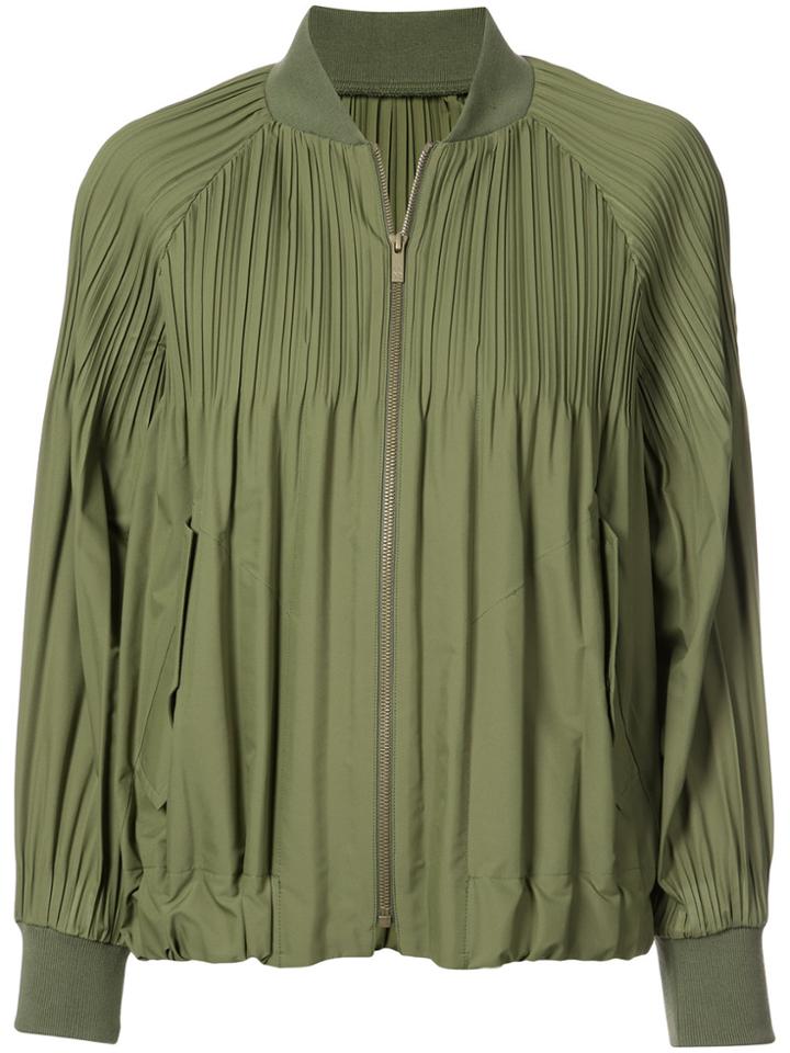 Pleats Please By Issey Miyake Jaunty Coat - Green